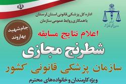 مسابقات شطرنج مجازی سازمان پزشکی قانونی کشور برگزار شد
