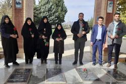 مراسم معنوی تجدید میثاق بسیجیان پزشکی قانونی لرستان با شهدا بمناسبت هفته بسیج